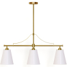 Buy Aged Gold Metal Ceiling Pendant Lamp with 3 Shades - Emberlux Gold 61736 - in the UK
