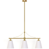 Buy Aged Gold Metal Ceiling Pendant Lamp with 3 Shades - Emberlux Gold 61736 in the United Kingdom