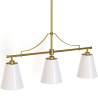 Buy Aged Gold Metal Ceiling Pendant Lamp with 3 Shades - Emberlux Gold 61736 with a guarantee