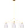 Buy Aged Gold Metal Ceiling Pendant Lamp with 3 Shades - Emberlux Gold 61736 home delivery