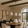 Buy Aged Gold Metal Ceiling Pendant Lamp with 3 Shades - Emberlux Gold 61736 with a guarantee