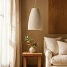 Buy Pendant lamp - Minimalist design - Stone-effect finish - Sinur I White 61738 home delivery