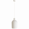 Buy Pendant lamp - Minimalist design - Stone-effect finish - Sinur II White 61739 - prices