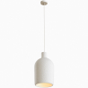 Buy Pendant lamp - Minimalist design - Stone-effect finish - Sinur II White 61739 - prices
