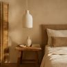 Buy Pendant lamp - Minimalist design - Stone-effect finish - Sinur II White 61739 with a guarantee
