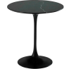 Buy Tulip Coffee Table in Marble - 50cm Black 15420 - in the UK