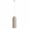 Buy Pendant lamp - Minimalist design - Stone-effect finish, model III - Miris Taupe 61740 - in the UK