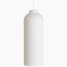 Buy Pendant lamp - Minimalist design - Stone-effect finish - Sinur III White 61740 in the United Kingdom