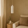 Buy Pendant lamp - Minimalist design - Stone-effect finish - Sinur III White 61740 - in the UK