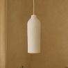 Buy Pendant lamp - Minimalist design - Stone-effect finish - Sinur III White 61740 - prices