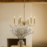 Buy Gold 6-Arm Pendant Lamp – Modern Chandelier Style in Metal - Aviana Gold 61742 at MyFaktory