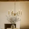 Buy Gold 6-Arm Pendant Lamp – Modern Chandelier Style in Metal - Aviana Gold 61742 in the United Kingdom