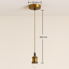 Buy Pendant Lamp Cable in Aged Gold with Adjustable Height - Hylur Gold 61747 home delivery