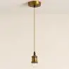 Buy Pendant Lamp Cable in Aged Gold with Adjustable Height - Hylur Gold 61747 - in the UK