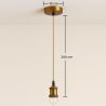 Buy Pendant Lamp Cable in Aged Gold with Adjustable Height - Hylur Gold 61747 in the United Kingdom