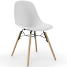 Buy Set Table Hairpin (90x150 cm) + 6 Dining Chairs Nordic Lumi White 61752 in the United Kingdom