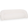 Buy Curved Sofa 2 m in White Bouclé Fabric - 3 Seater - Modern and Elegant Design - Lordah White 61754 at MyFaktory