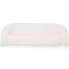 Buy Curved Sofa 2 m in White Bouclé Fabric – Modern and Elegant Design - Lordah White 61754 - in the UK