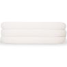 Buy Curved Sofa 2 m in White Bouclé Fabric – Modern and Elegant Design - Lordah White 61754 - in the UK