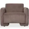 Buy Armchair Upholstered In Velvet Corduroy – Modern Design - Halember Taupe 61755 home delivery