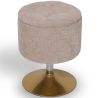 Buy Stool With Storage Upholstered In Chenille - Solrun Beige 61758 at MyFaktory