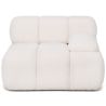 Buy Modular Left Corner Sofa - Upholstered In Bouclé Fabric - Bathy  White 61759 - in the UK