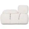 Buy Modular Left Corner Sofa - Upholstered In Bouclé Fabric - Bathy  White 61759 in the United Kingdom