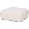 Buy Modular Pouf Upholstered In Bouclé Fabric - Modern Design – Compatible With Modular Sofa - Bathy  White 61760 in the United Kingdom