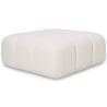 Buy Modular Pouf Upholstered In Bouclé Fabric - Modern Design – Compatible With Modular Sofa - Bathy  White 61760 in the United Kingdom
