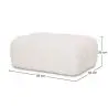 Buy Modular Pouf Upholstered In Bouclé Fabric - Modern Design (93х63) – Compatible With Modular Sofa - Bathy  White 61761 at MyFaktory