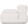 Buy Right Corner Armchair - Upholstered In Bouclé Fabric - Compatible With Modular Sofa - Bathy  White 61762 in the United Kingdom