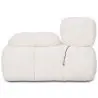 Buy Right Corner Armchair - Upholstered In Bouclé Fabric - Compatible With Modular Sofa - Bathy  White 61762 in the United Kingdom