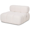 Buy Armchair Upholstered In Bouclé Fabric - Compatible With Modular Sofa - Bathy  White 61763 in the United Kingdom