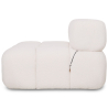 Buy Armchair Upholstered In Bouclé Fabric - Compatible With Modular Sofa - Bathy  White 61763 home delivery