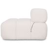 Buy Armchair Upholstered In Bouclé Fabric - Compatible With Modular Sofa - Bathy  White 61763 in the United Kingdom