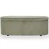 Buy Bench With Internal Storage Upholstered In Velvet Corduroy Fabric - Auren Olive 61765 - in the UK