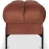 Buy Chesterfield Style Bench Upholstered In Velvet With Iron Legs - Carella Chocolate 61771 - prices