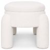 Buy Bench With Storage Upholstered In Off-White Bouclé Fabric – Modern Seat For Living Room And Bedroom - Kylna White 61772 - prices