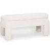 Buy Bench With Storage Upholstered In Off-White Bouclé Fabric – Modern Seat For Living Room And Bedroom - Kylna White 61772 - in the UK