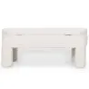 Buy Bench With Storage Upholstered In Off-White Bouclé Fabric – Modern Seat For Living Room And Bedroom - Kylna White 61772 - in the UK