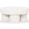 Buy Designer Ottoman In White Bouclé – Modern Coffee Table - Noreli White 61773 - in the UK