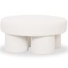 Buy Designer Ottoman In White Bouclé – Modern Coffee Table - Noreli White 61773 in the United Kingdom