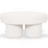 Buy Designer Ottoman In White Bouclé – Modern Coffee Table - Noreli White 61773 with a guarantee