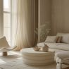 Buy Modern Ottoman With Storage Upholstered In Bouclé Fabric Multifunctional As Coffee Table - Orelia White 61775 - prices