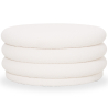 Buy Modern Ottoman With Storage Upholstered In Bouclé Fabric Multifunctional As Coffee Table - Orelia White 61775 - in the UK