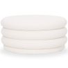 Buy Modern Ottoman With Storage Upholstered In Bouclé Fabric Multifunctional As Coffee Table - Orelia White 61775 - in the UK