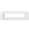 Buy Bench Upholstered In White Bouclé Fabric - Modern Elegant Minimalist - Elvara White 61779 - in the UK