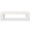Buy Bench Upholstered In White Bouclé Fabric - Modern Elegant Minimalist - Elvara White 61779 - in the UK