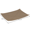 Buy Coconut fiber awning 3x4M - 100 % Ecological shade sail Beige 61781 with a guarantee