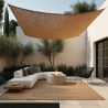 Buy Coconut fiber awning 3x4M - 100 % Ecological shade sail Beige 61781 - in the UK